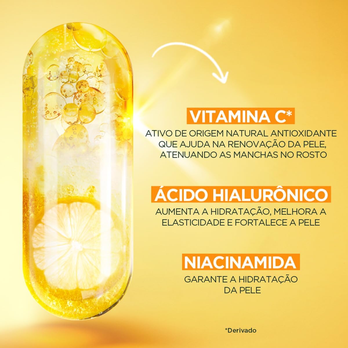 Gel Creme Hidratante Facial Antimanchas Toque Seco, com Vitamina C, Niacinamida e Ácido Hialurônico 85g - Image 2