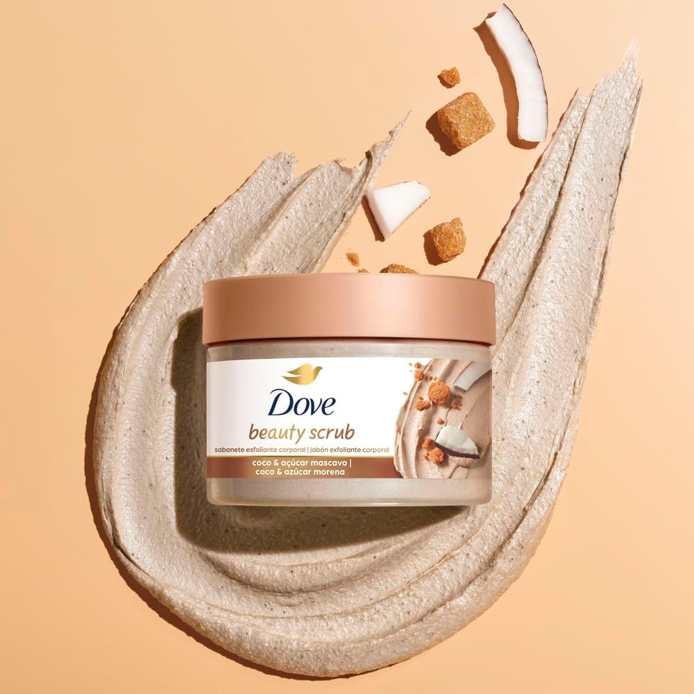 Dove Beauty Scrub Esfoliante Corporal de Coco e Açúcar Mascavo 280g - Image 5