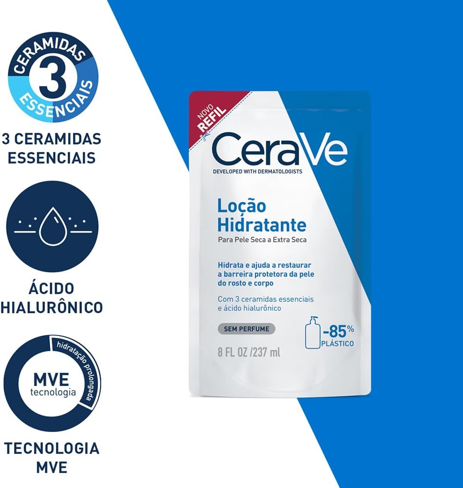 CeraVe, Loção Hidratante Corporal, com textura Fluida e Ácido Hialurônico 340g - Image 32