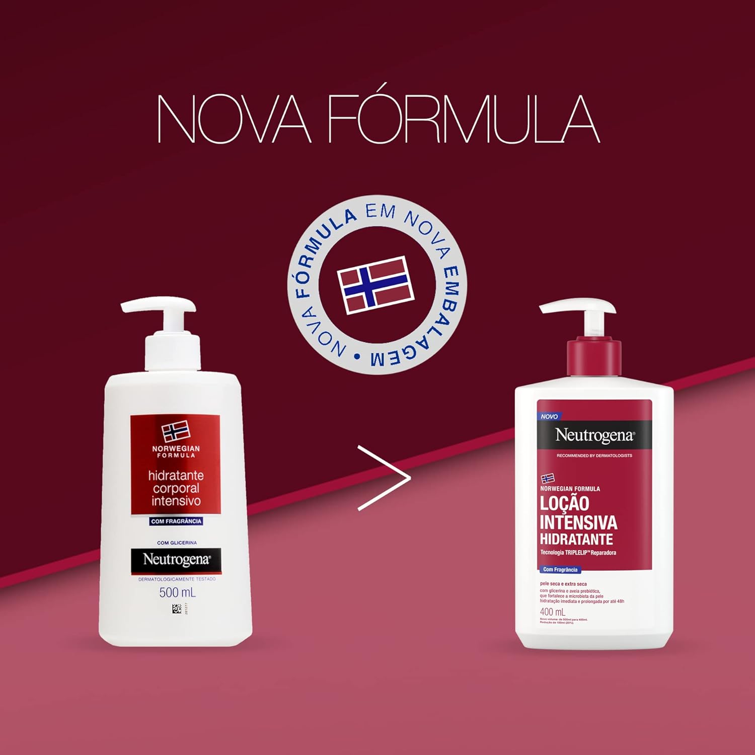 Hidratante Corporal Neutrogena Norwegian Formula Intensivo com Fragrância 400ml - Image 4