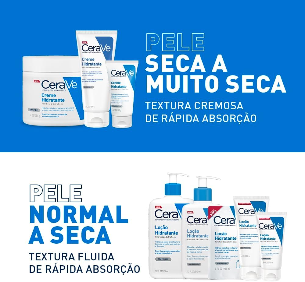 CeraVe, Creme Hidratante Corporal, com textura Cremosa e Ácido Hialurônico 50g - Image 4