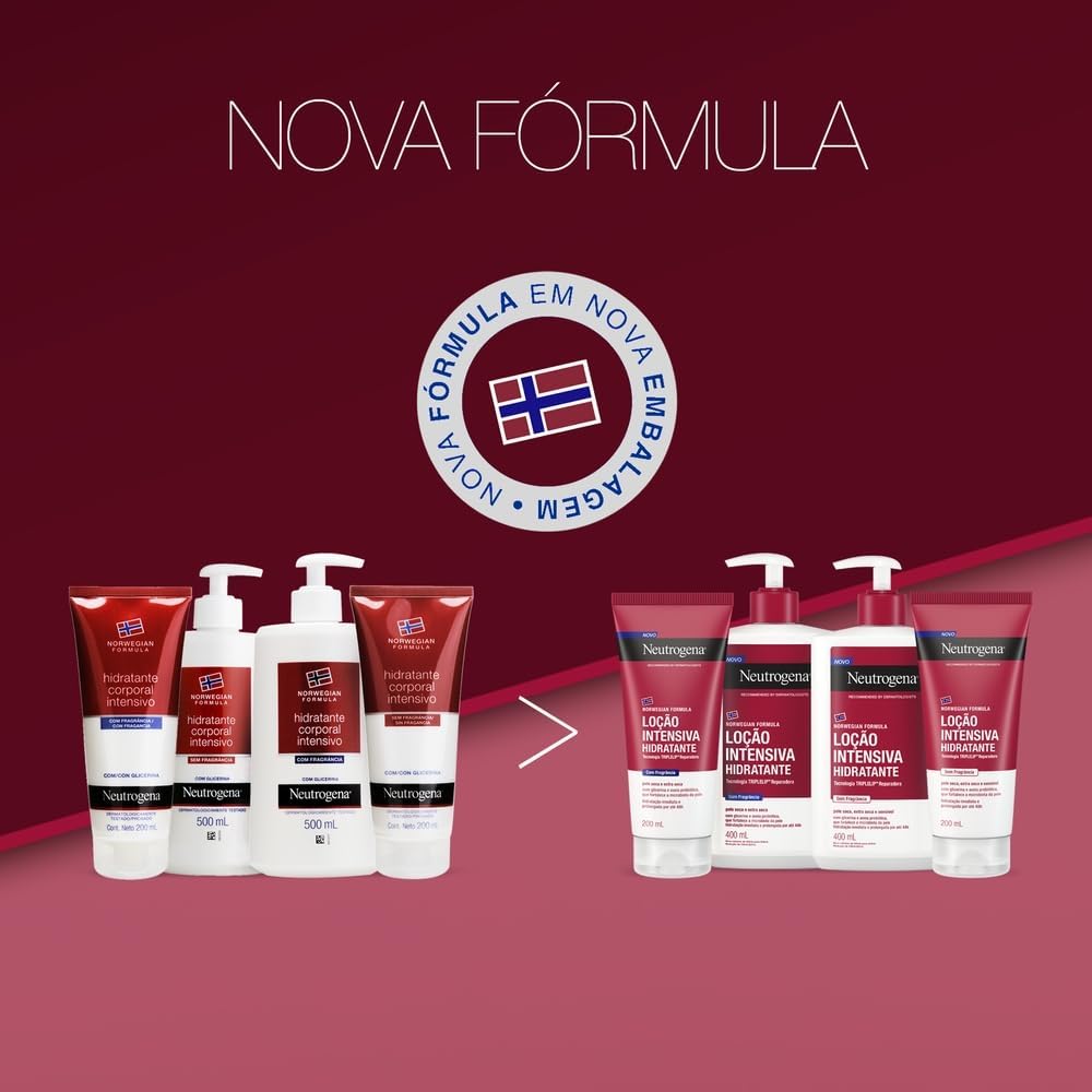 Neutrogena Hidratante Corporal Intensivo Norwegian, Sem Fragrância, 400ml - Image 4