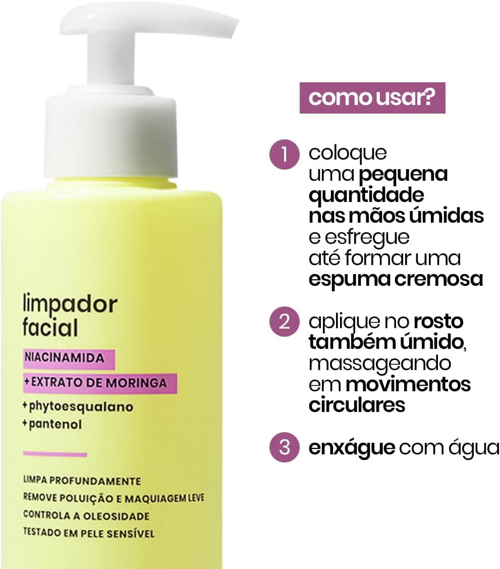 Sallve Limpador Facial 300Ml - Niacinamida Extrato De Moringa - Image 5