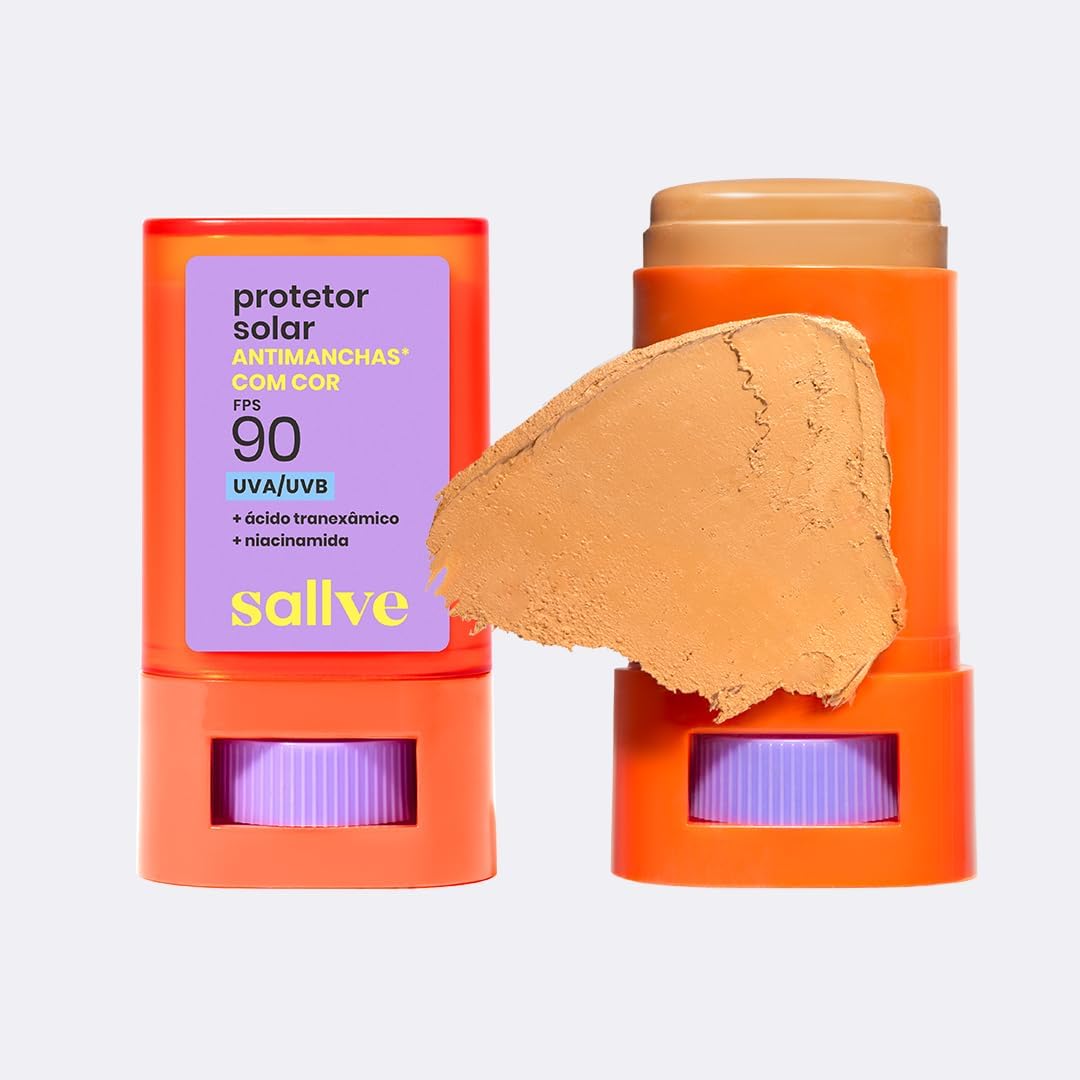 Sallve Protetor Solar Bastão Antimachas FPS 90 com Cor 4-15g - Image 2