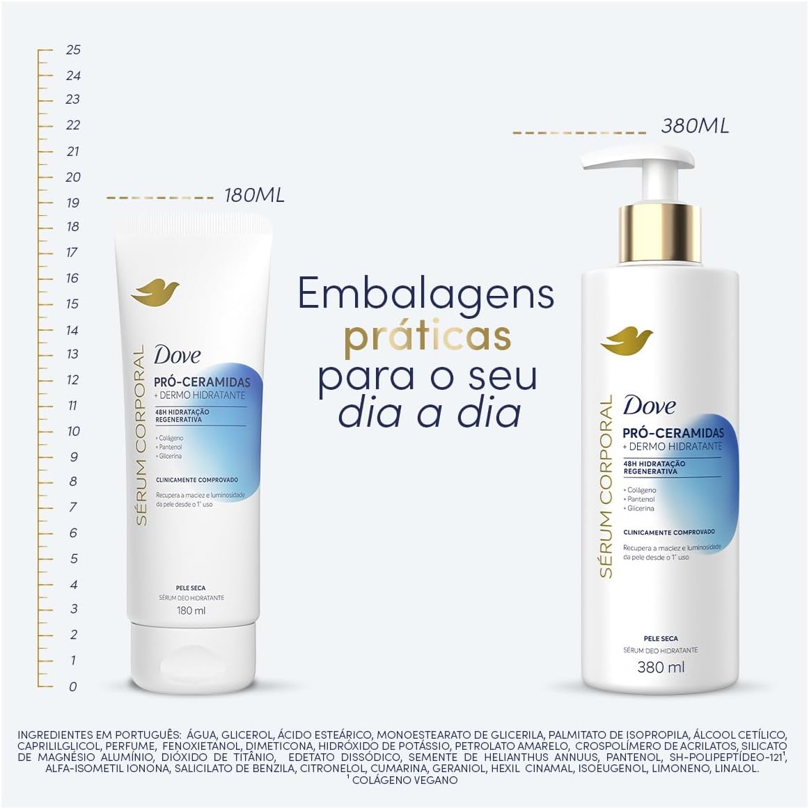 Dove Sérum Hidratante Corporal Pró-Ceramidas + Dermo Hidratante 380ml - Image 6