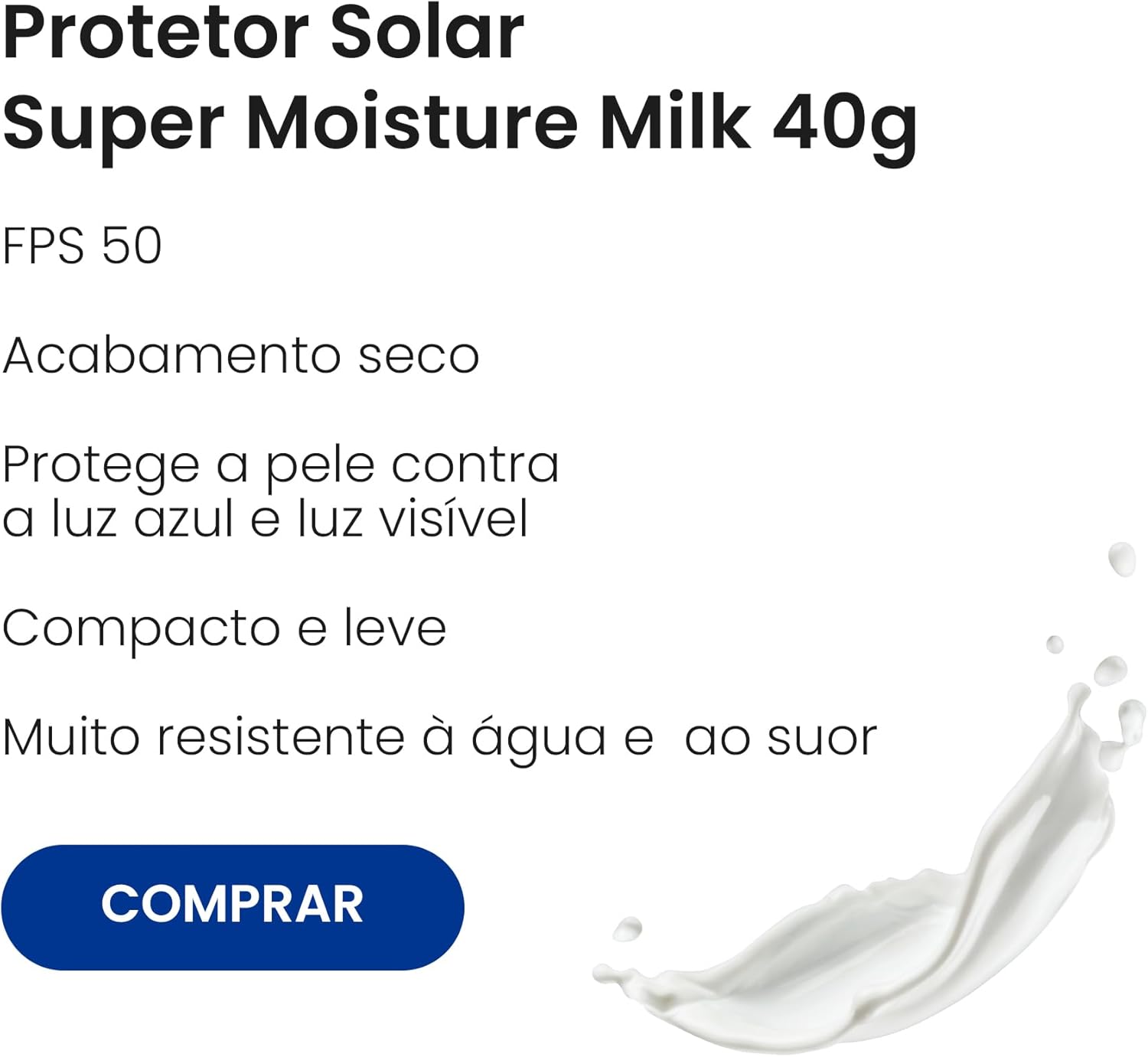 SKIN AQUA® Super Moisture Milk 40g - Protetor Solar Facial sem cor FPS50 - Image 4