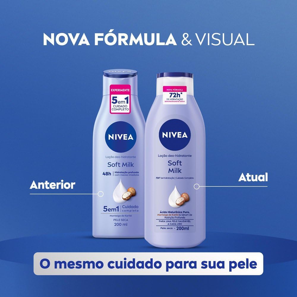 NIVEA Hidratante Desodorante Soft Milk 200ml - Image 11