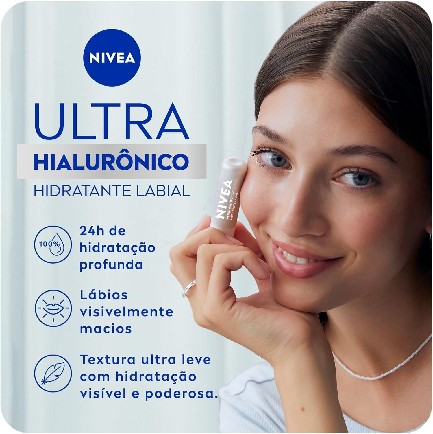 NIVEA Hidratante Labial Ultra Hialurônico 5,2g - Image 6