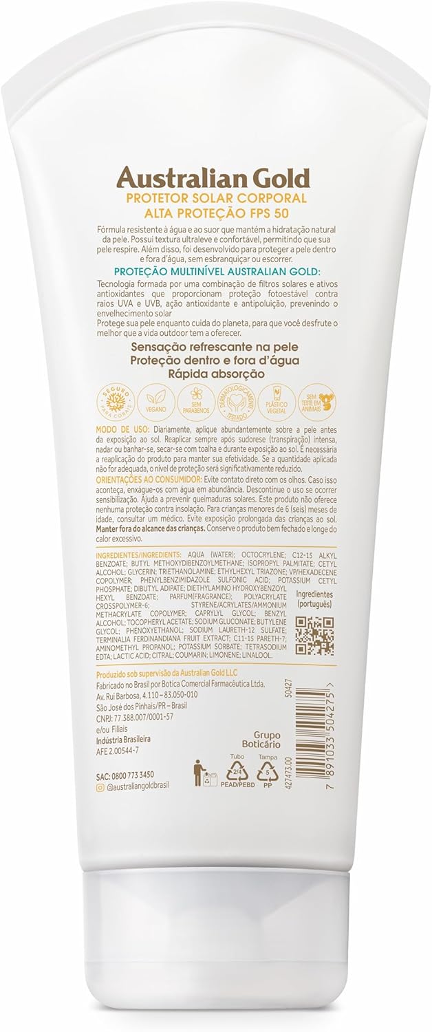 Australian Gold Protetor Solar Corpo Gel Creme Fps 50 200Gr - Image 2