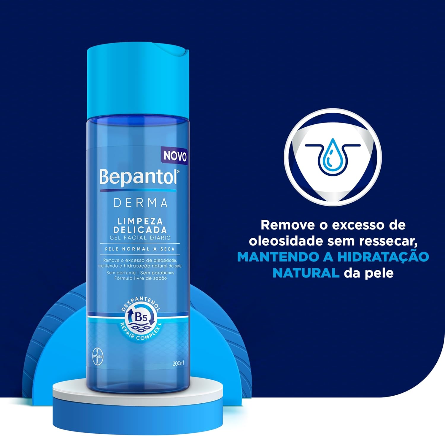 Bepantol Derma Gel de Limpeza Facial, Hidratante, Pele Normal a Seca, 200ml - Image 3