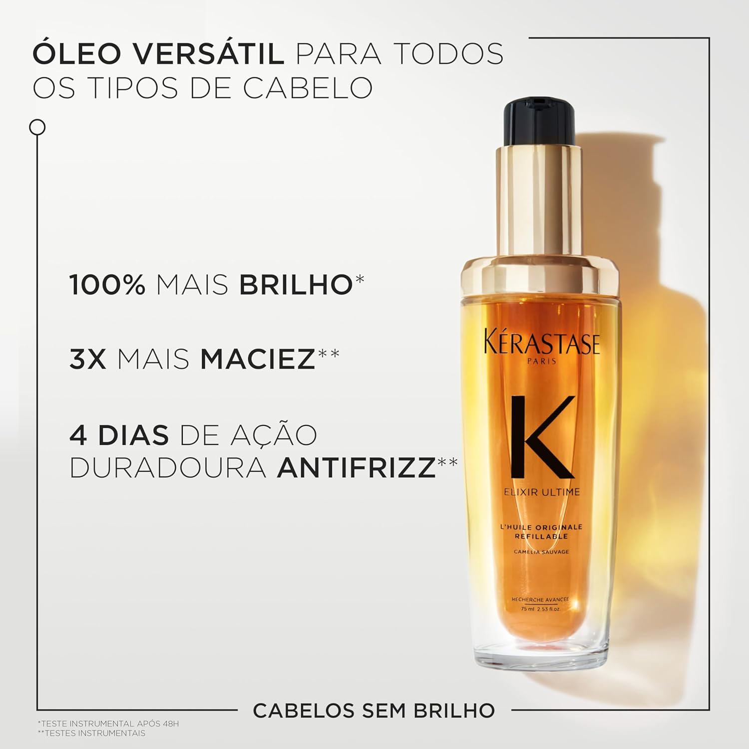 Kérastase Elixir Ultime L'Huile Originale, Óleo Capilar Nutrição Profunda, 75ml - Image 4