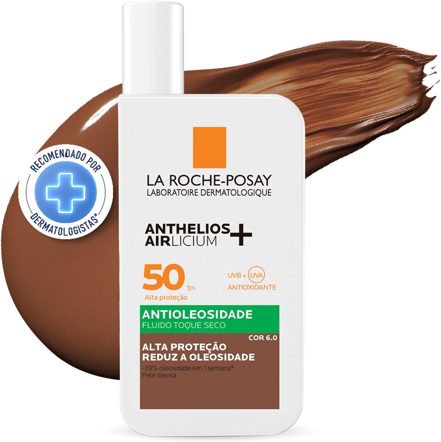 La Roche-Posay, Anthelios Airlicium, Protetor Solar Facial Antioleosidade com cor, 40g - Image 19