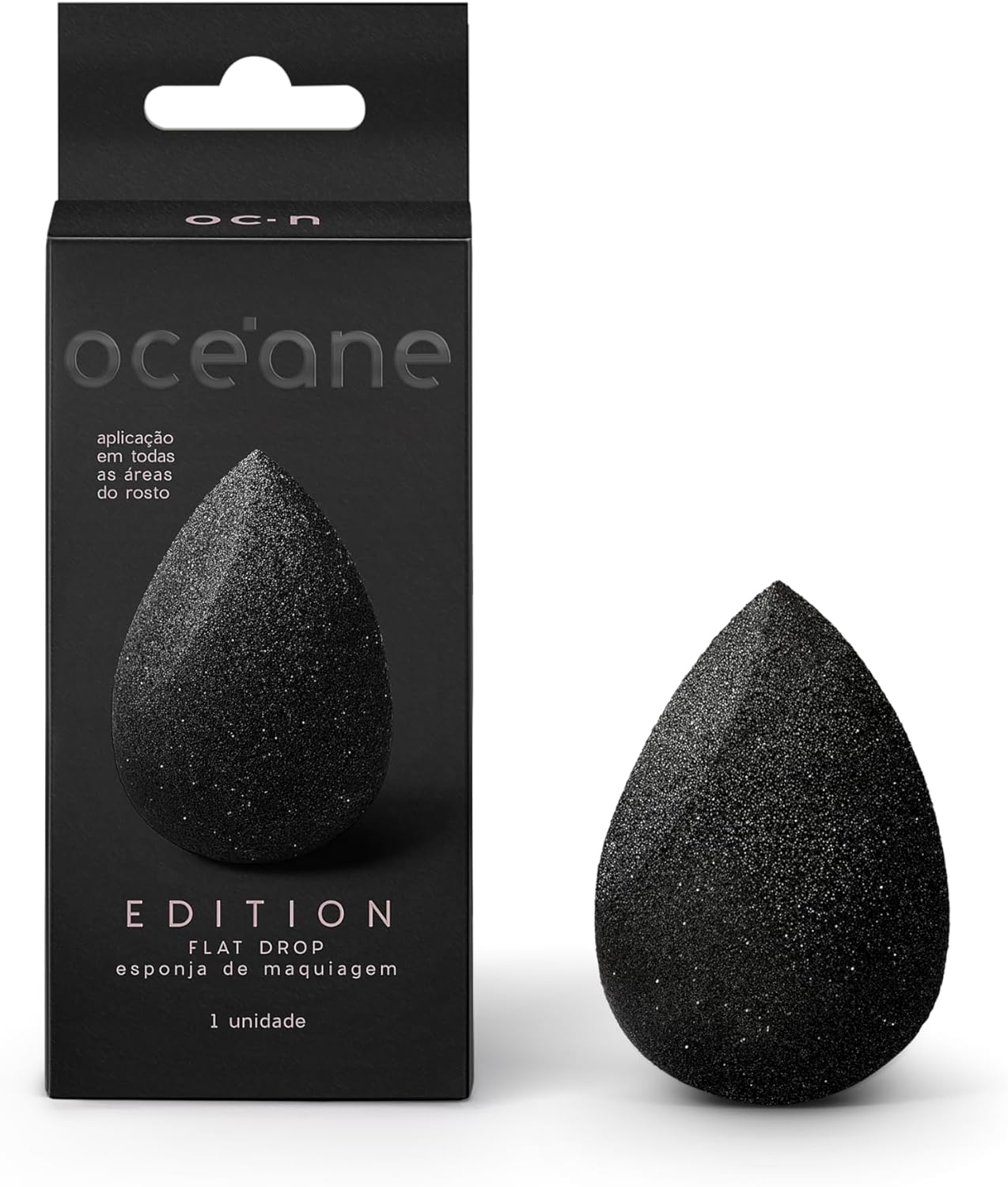 Océane Flat Drop Océane Esponja De Maquiagem Preto - Image 4