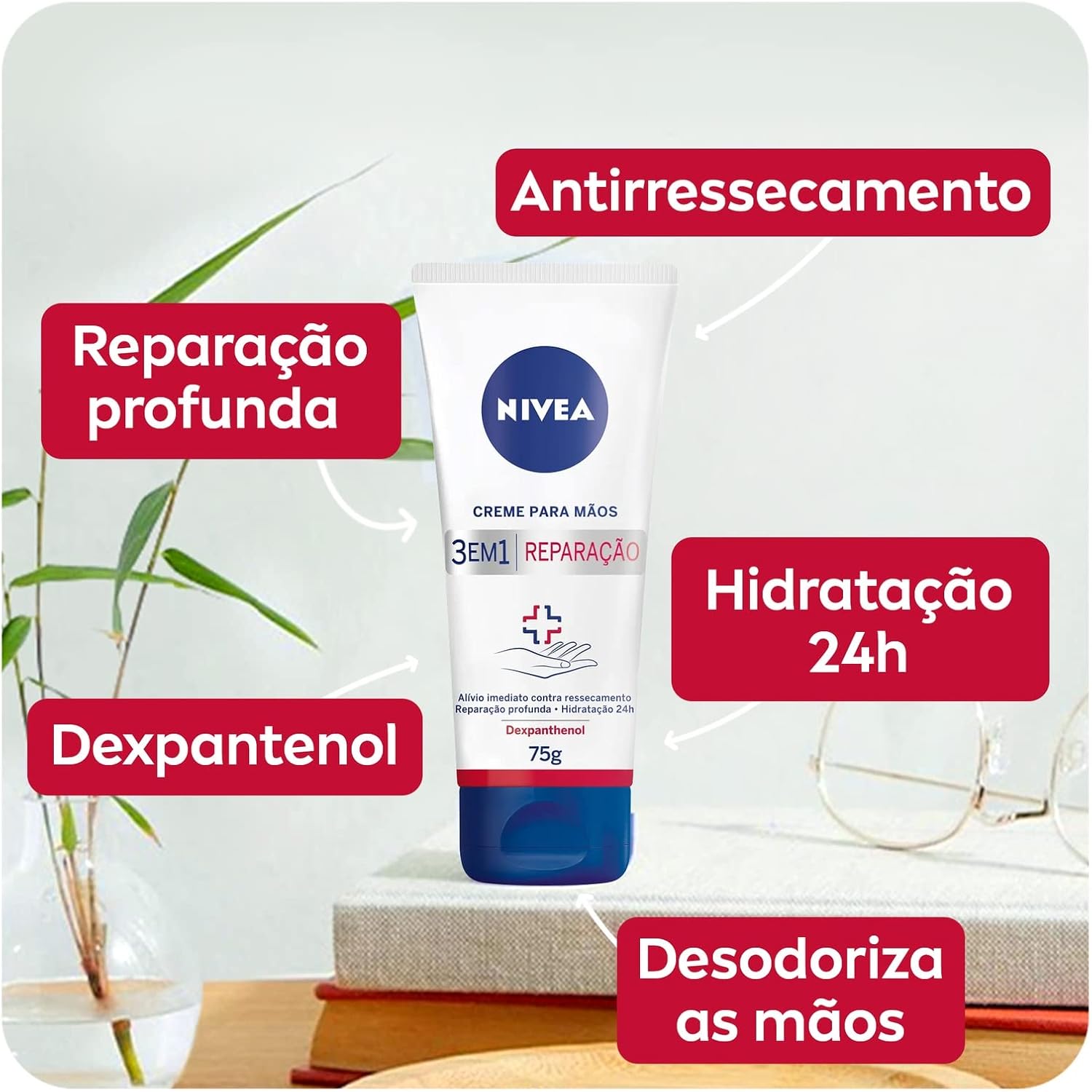 NIVEA Creme para Mãos Reparação com Dexpanthenol 75g - Image 3