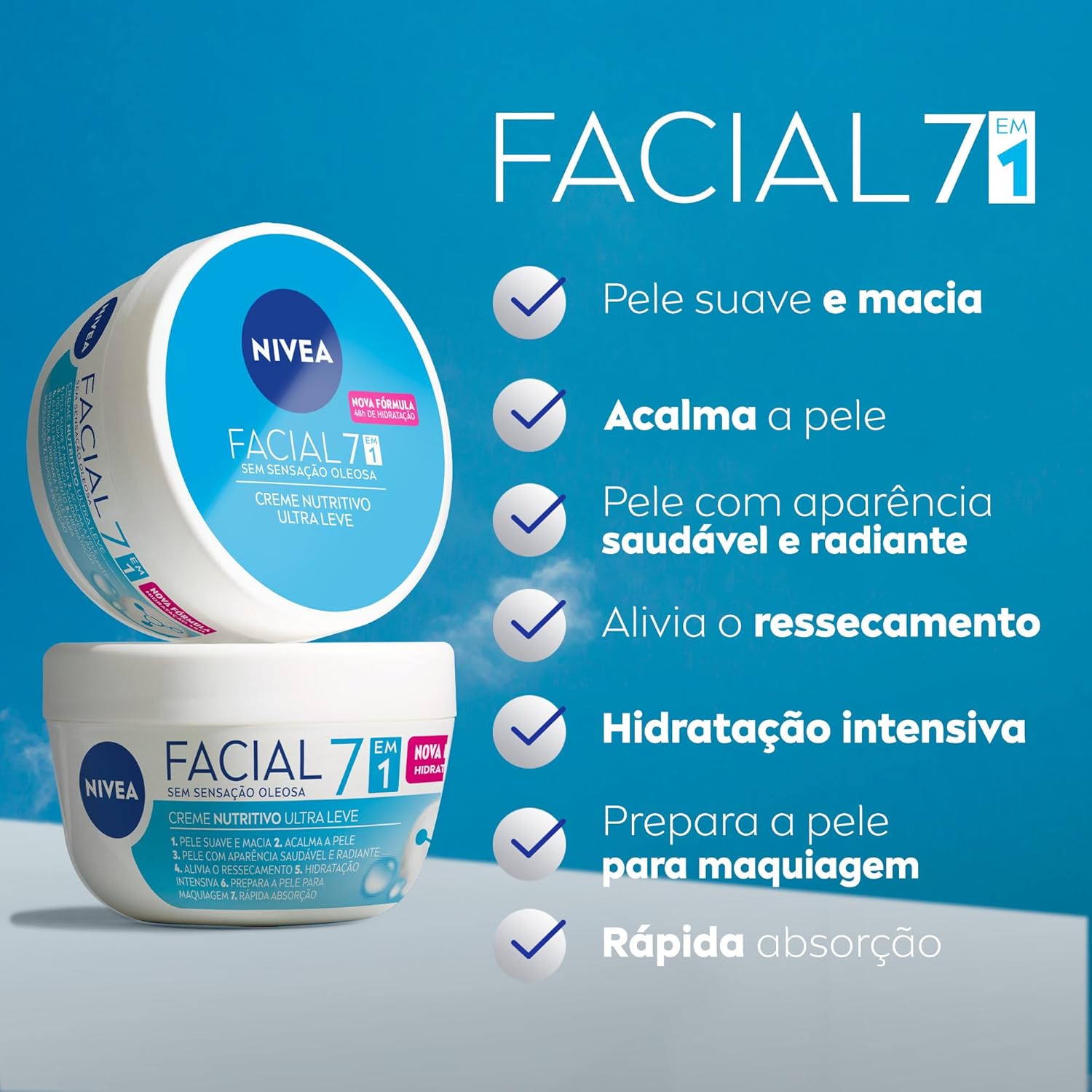 NIVEA Creme Facial Nutritivo 100g - Image 3