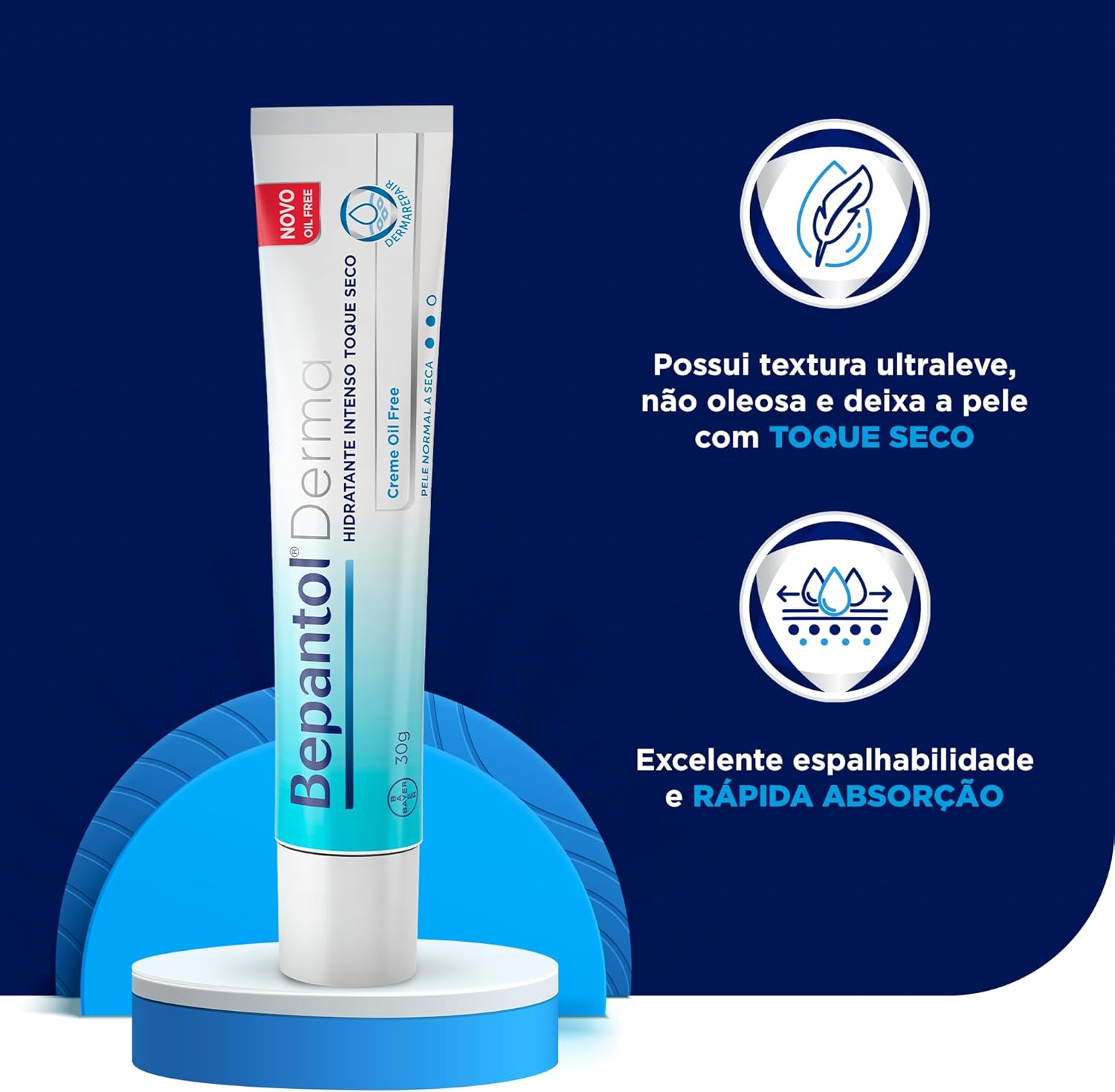 Bepantol Derma Toque Seco 30g, Hidratante Facial Pele Oleosa - Image 2