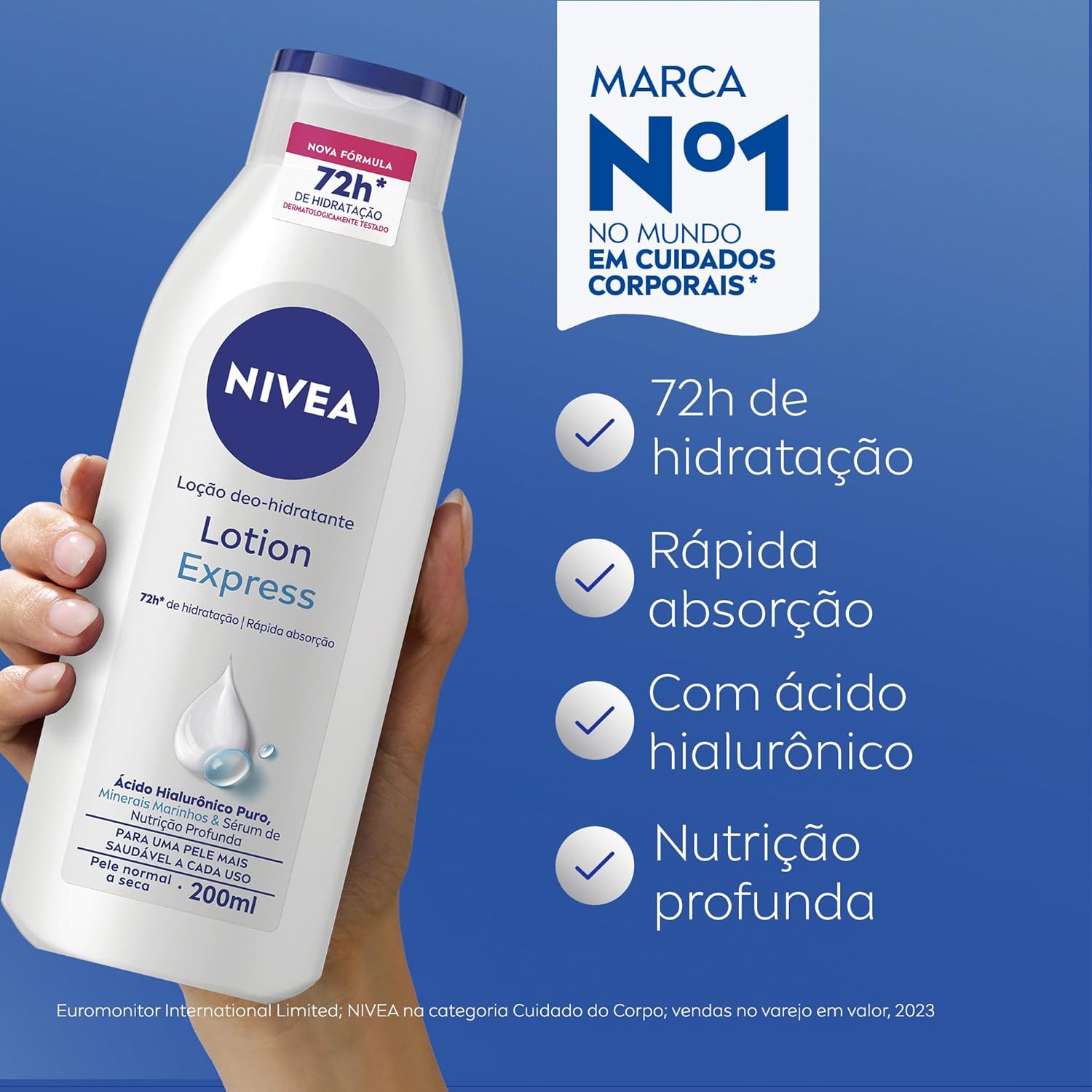 NIVEA Loção Hidratante Corporal Lotion Express 200ml - Image 2
