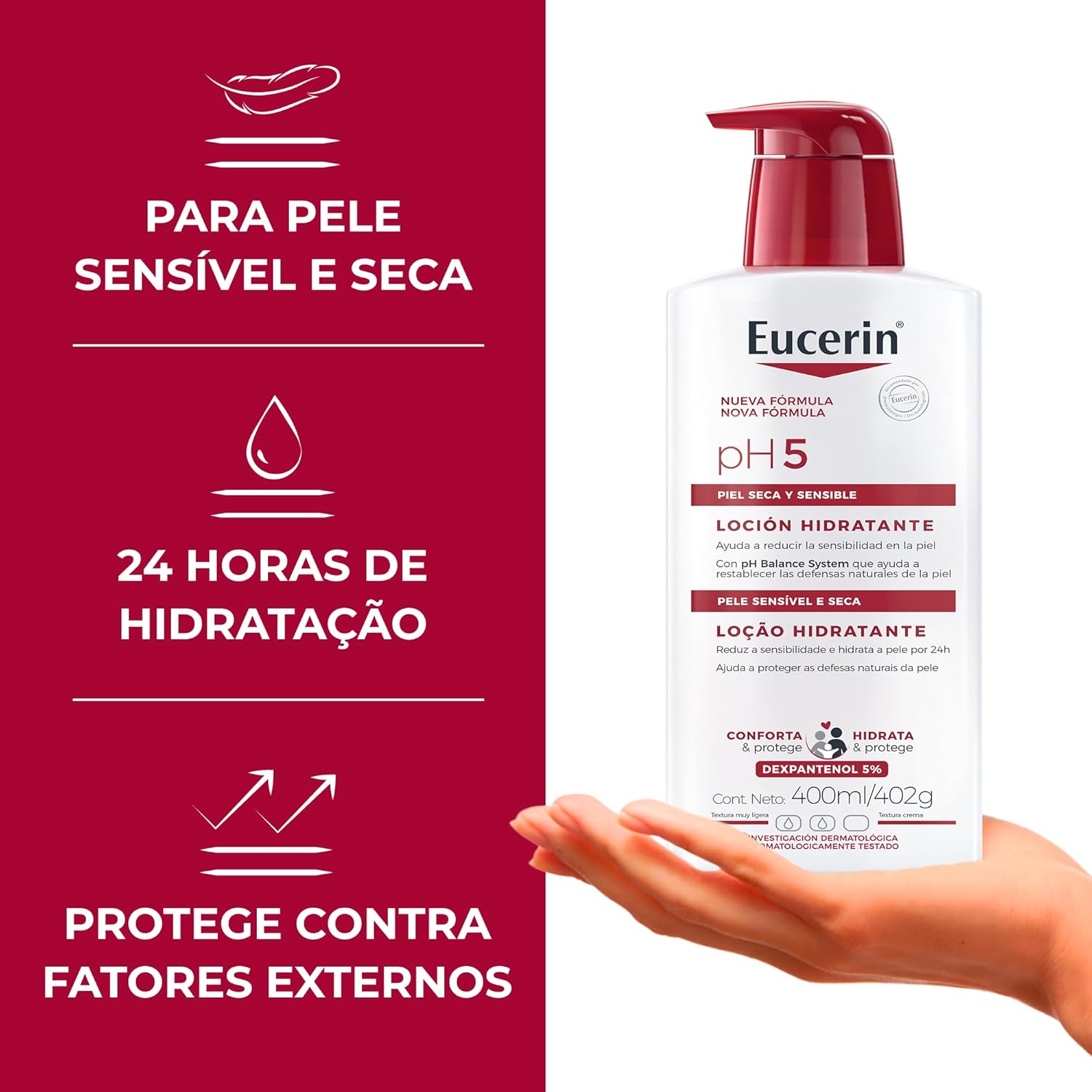 EUCERIN Loção Hidratante Corporal pH5 400ml - Image 4