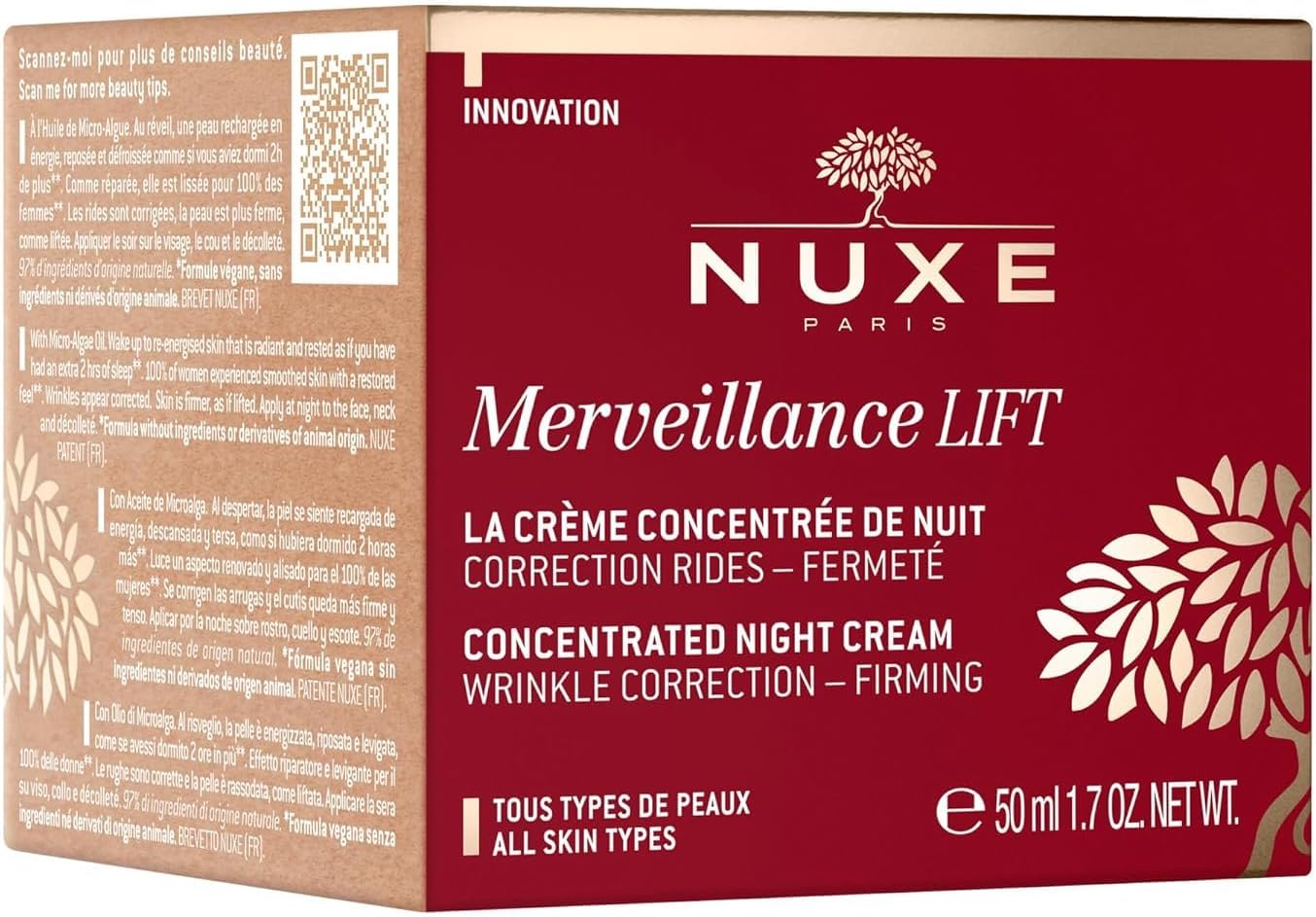 Creme Noturno Concentrado Merveillance LIFT Nuxe 50mL - Image 7
