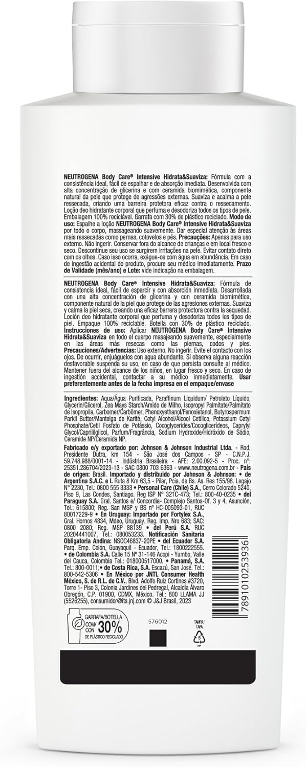 Neutrogena Hidratante Corporal Body Care Intensive Hidrata & Suaviza, 200/400ml - Image 5