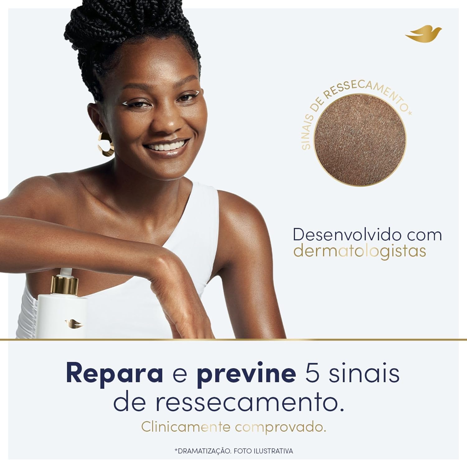 Dove Sérum Hidratante Corporal Hialurônico + Dermo Renovador 180m - Image 4