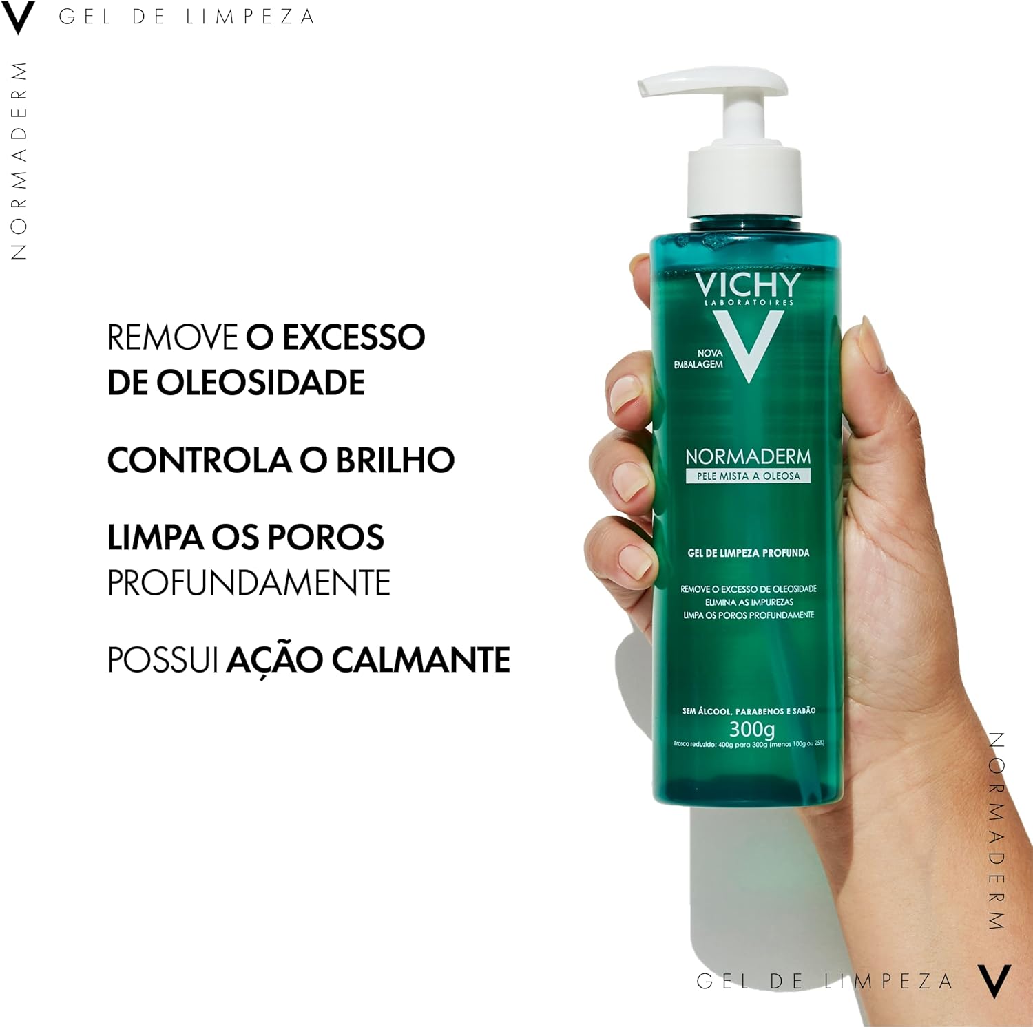 Vichy Normaderm Gel de Limpeza Profunda, com Ácido Glicólico e Salicílico, 300g - Image 6