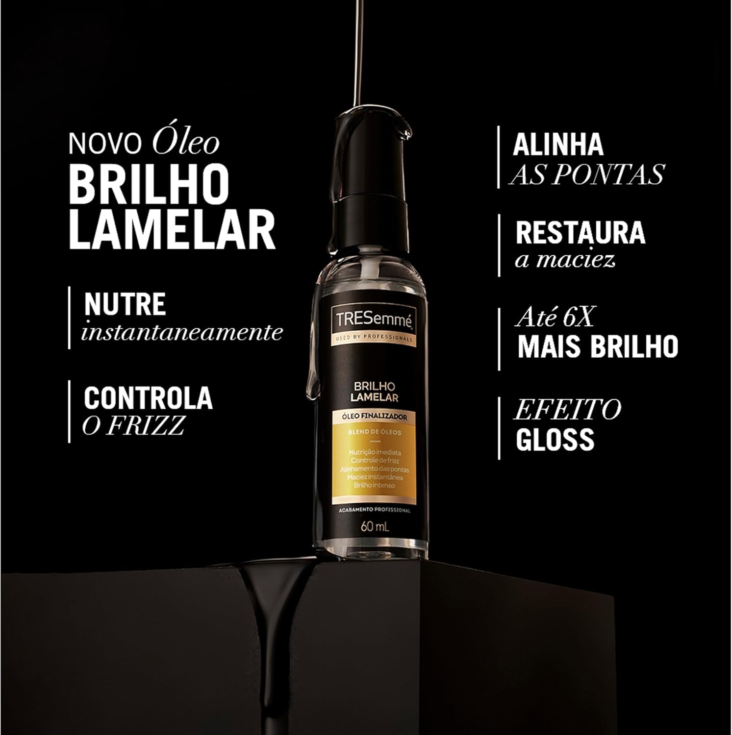 TRESemmé Brilho Lamelar Óleo Finalizador 60 ML - Image 5