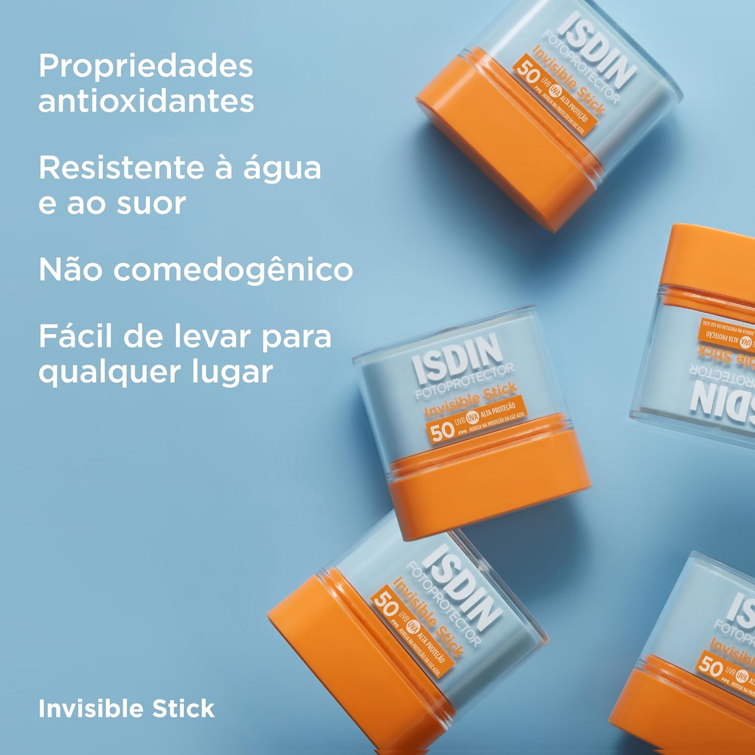 ISDIN Protetor Solar Facial em bastão Invisible Stick FPS 50-10G - Image 4