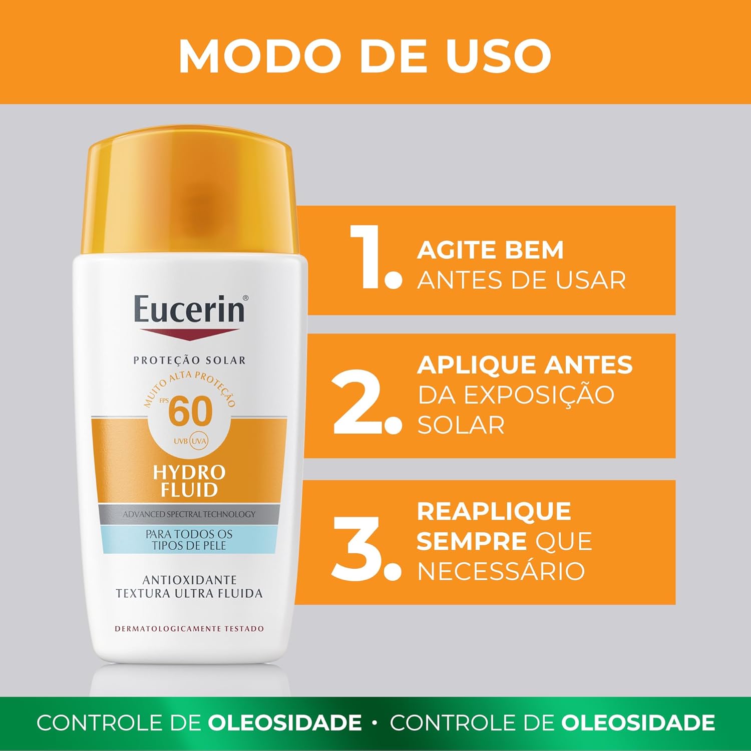 EUCERIN Protetor Solar Facial Ultra Fluido FPS 60 50ml - Image 9
