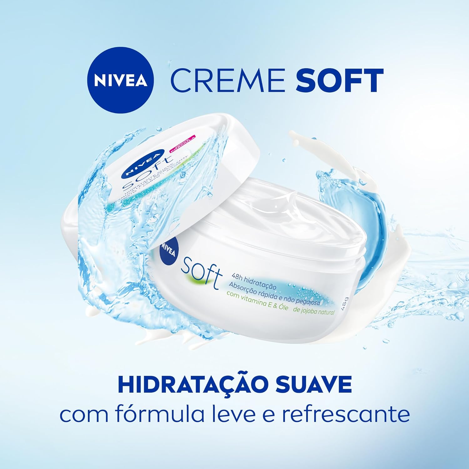 NIVEA Creme Soft 97g - Hidratação suave para rosto, mãos e corpo com fórmula leve e refrescante - Image 12