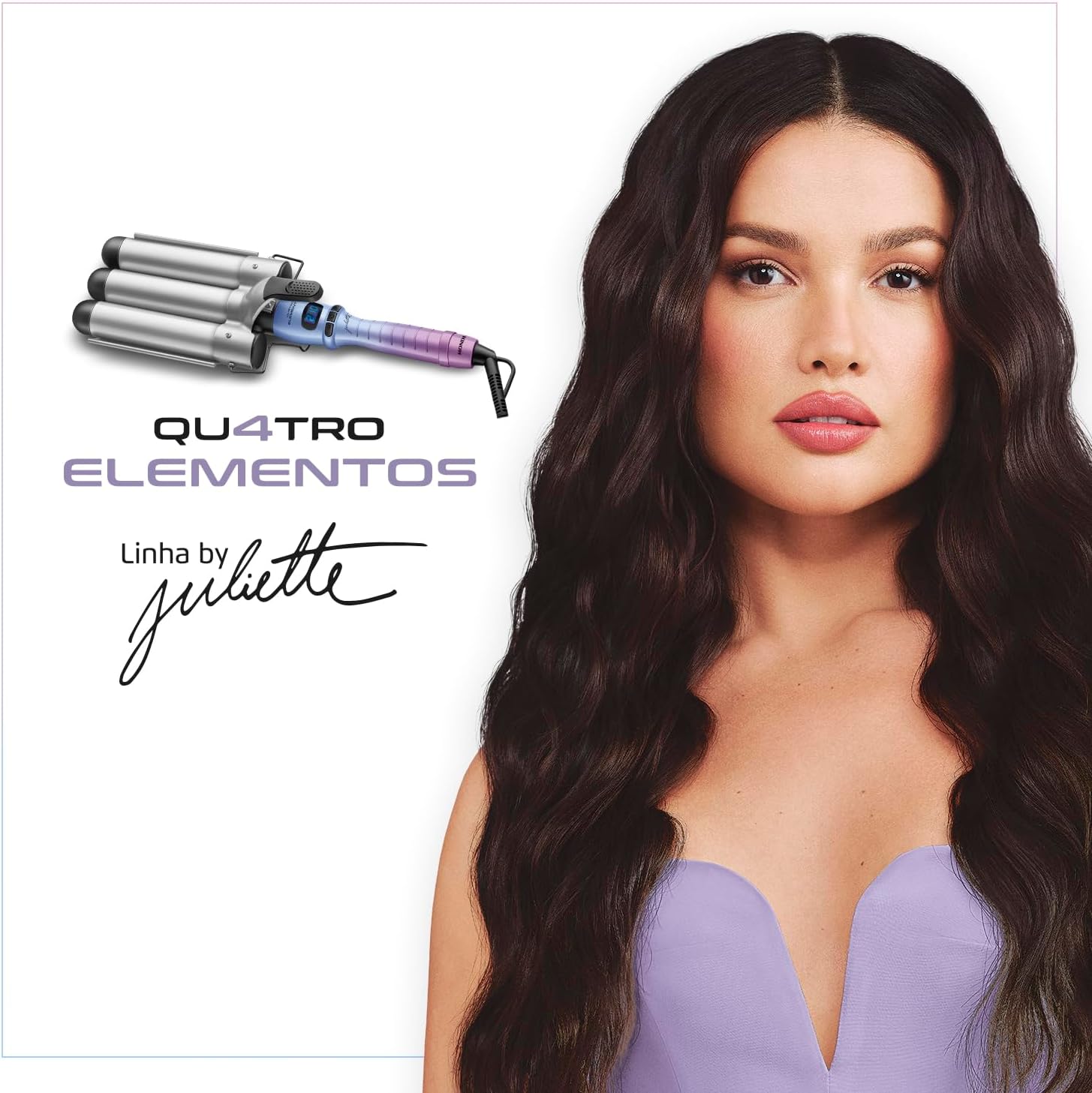 Modelador de Cachos Triondas By Juliette, Mondial, Azul/Rosa, 180W, Bivolt - MCT-JU-03 - Image 2