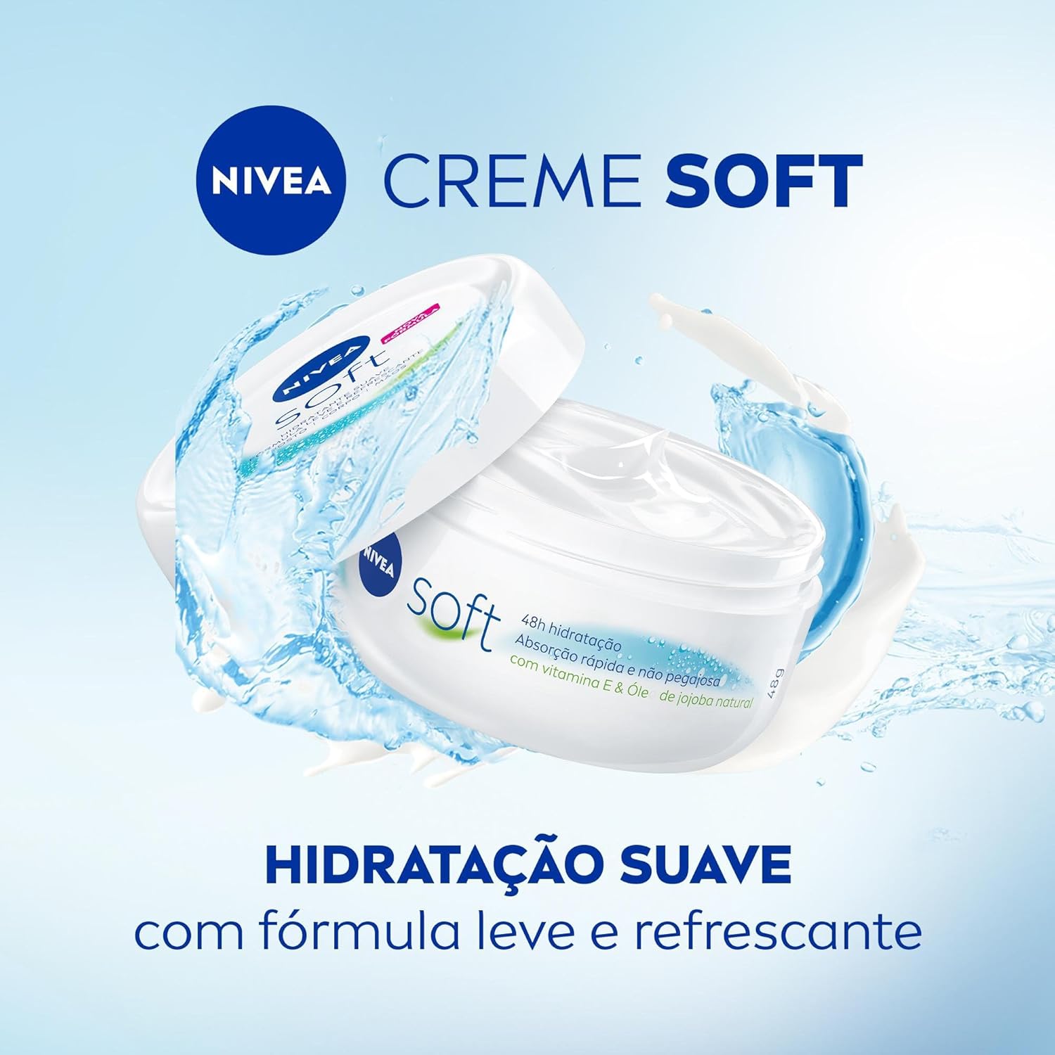 NIVEA Creme Soft 97g - Hidratação suave para rosto, mãos e corpo com fórmula leve e refrescante - Image 9