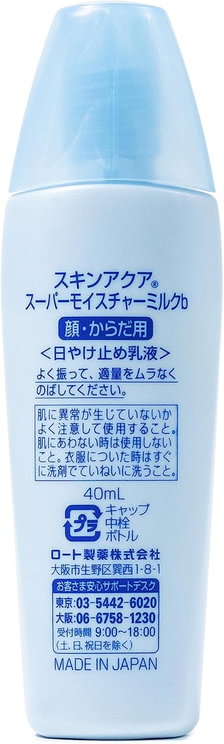 SKIN AQUA® Super Moisture Milk 40g - Protetor Solar Facial sem cor FPS50 - Image 2