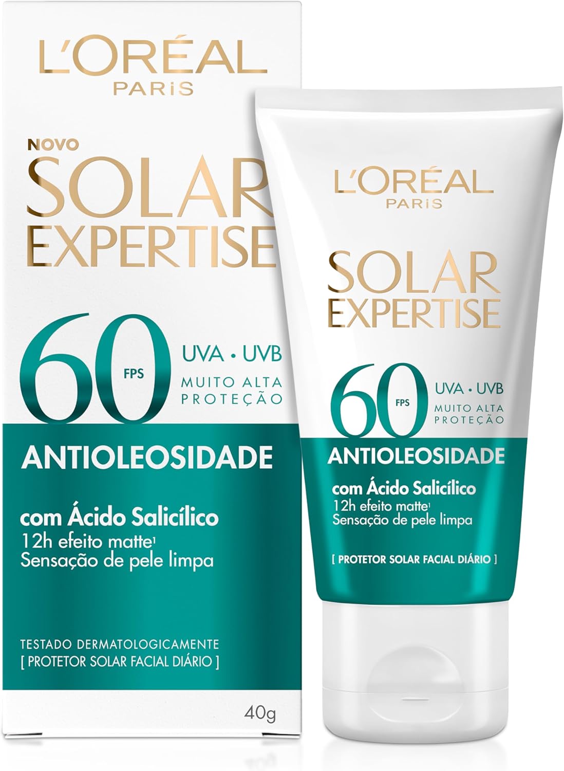 L'Oréal Paris Solar Expertise Protetor Solar Facial Antioleosidade FPS60, 40g - Image 7