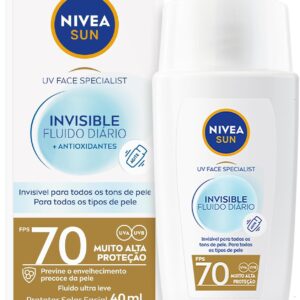 NIVEA SUN Protetor Solar Facial Fluido UV Face Specialist Invisible FPS 70 40ml