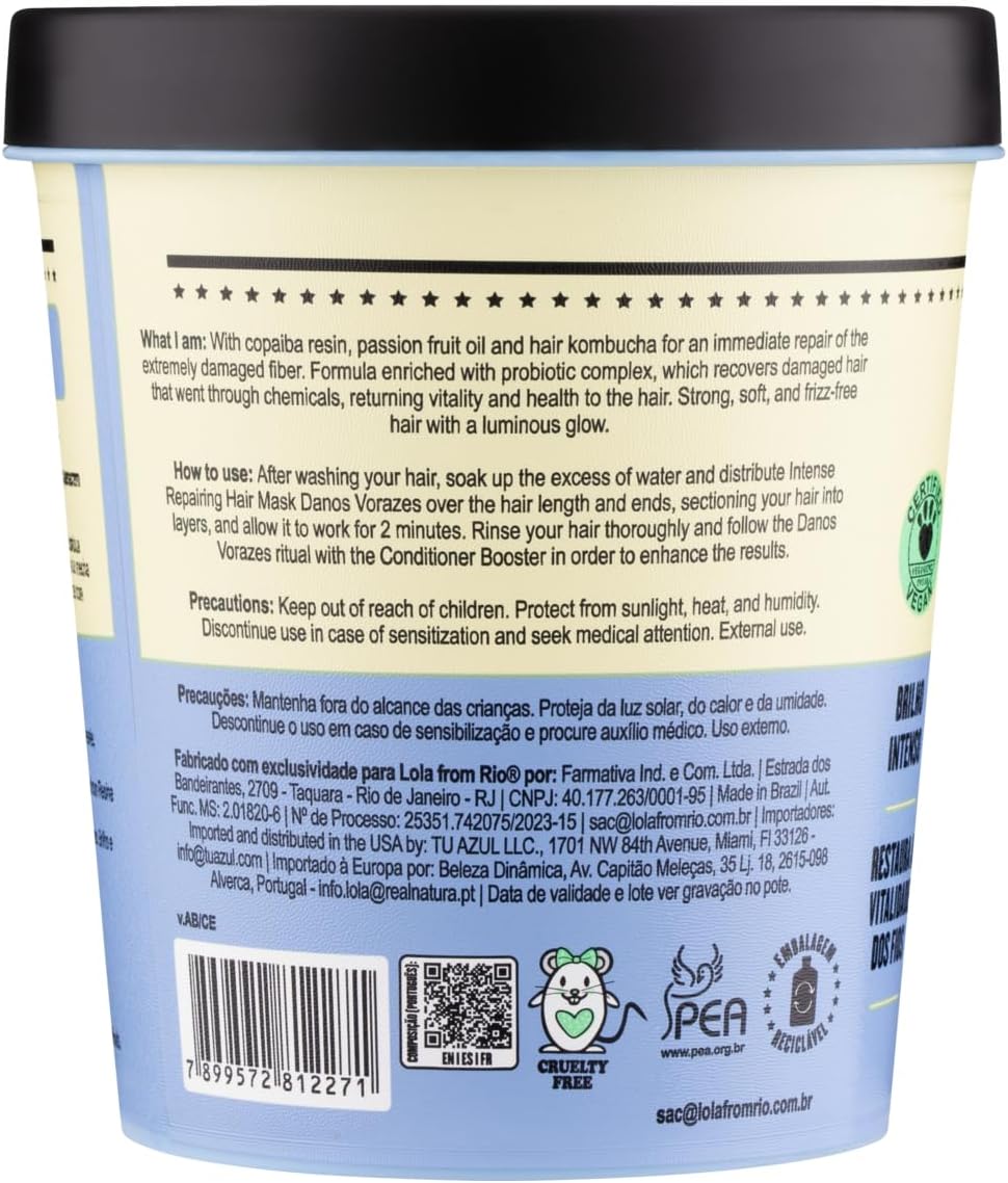 Danos Vorazes Máscara de Tratamento 450g , Lola Cosmetics - Image 5