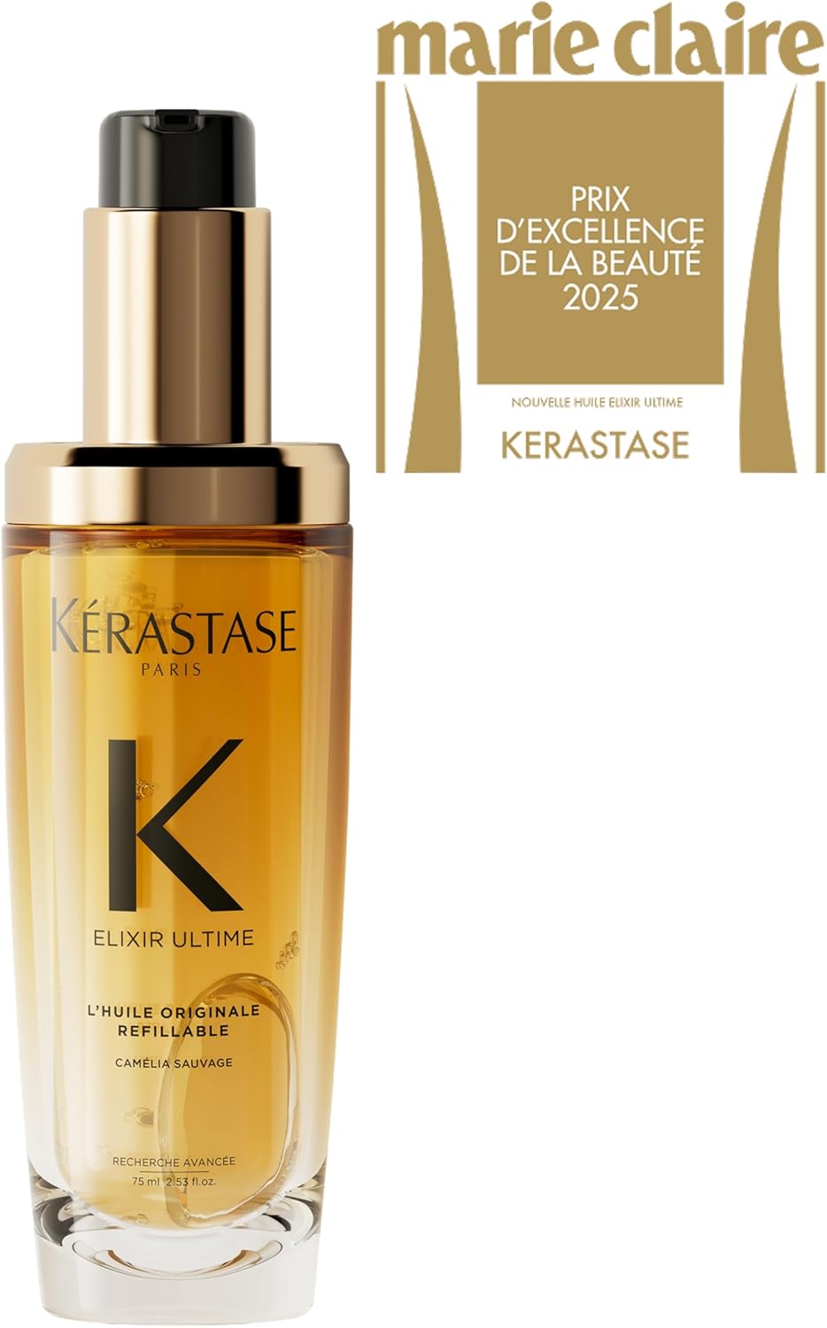 Kérastase Elixir Ultime L'Huile Originale, Óleo Capilar Nutrição Profunda, 75ml - Image 2
