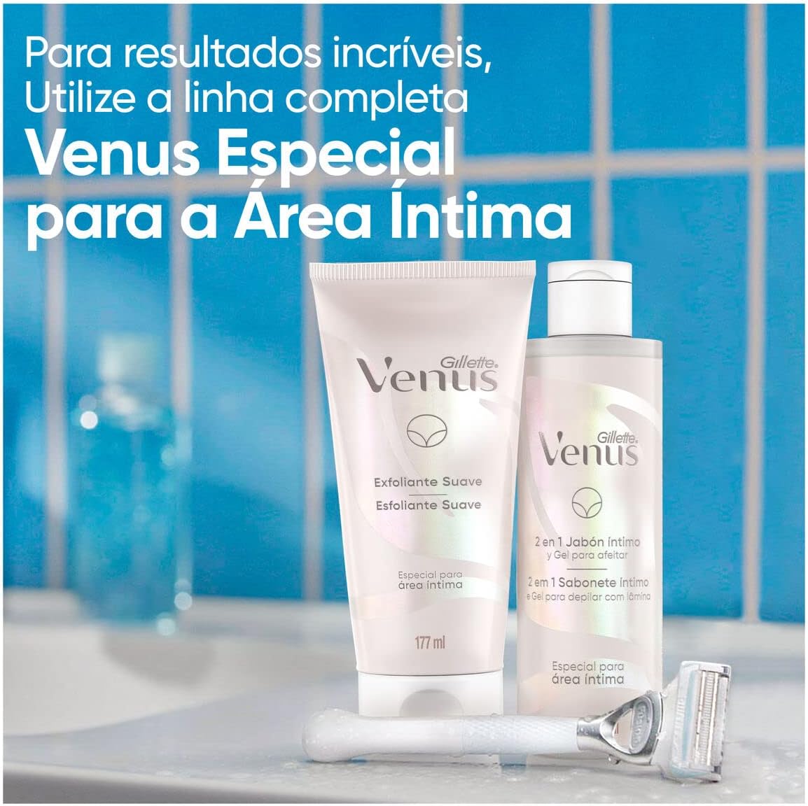 Gillette Venus Esfoliante Suave Especial Para Área Íntima, 177 ml - Image 8