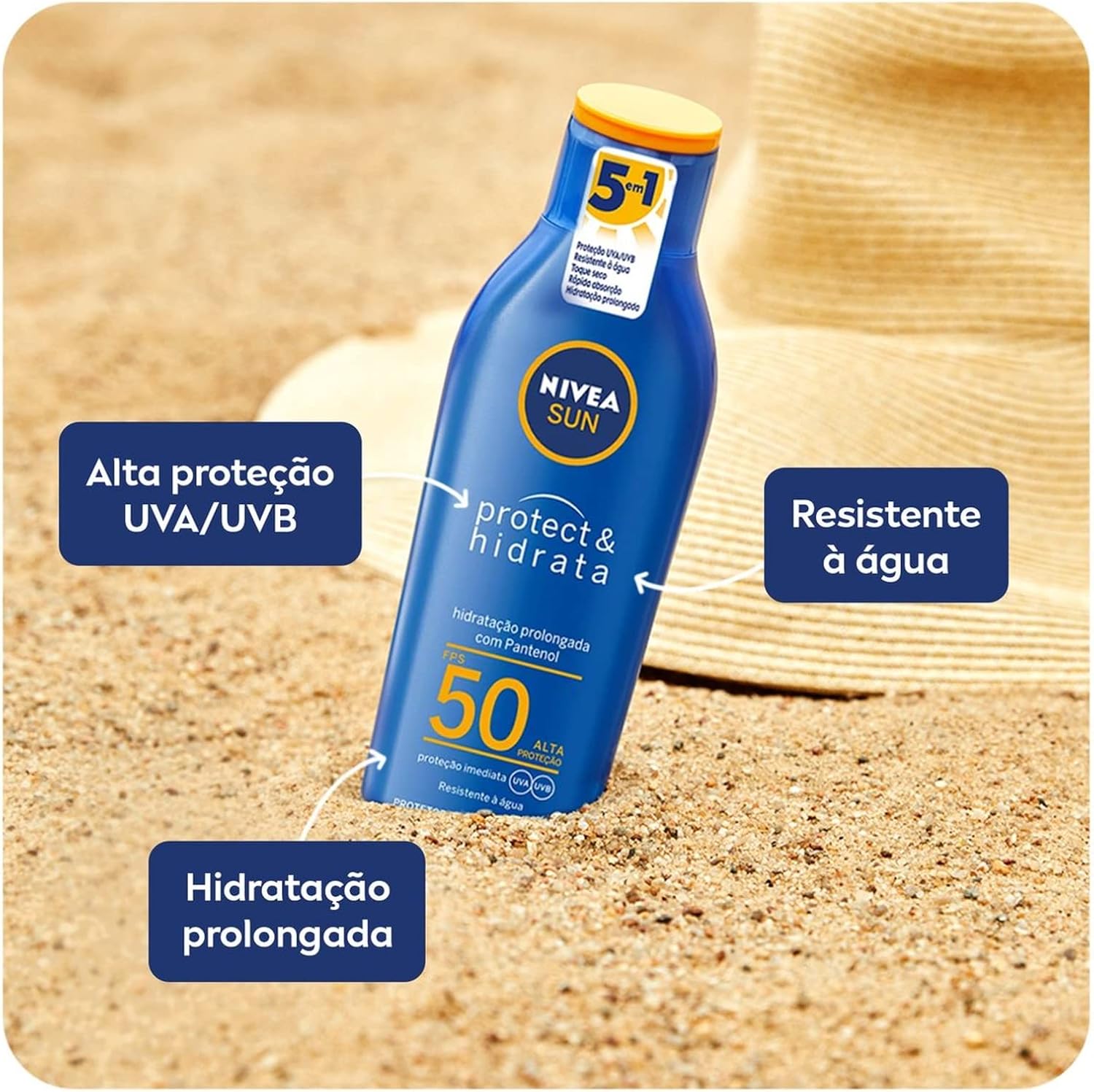 NIVEA SUN Protetor Solar Protect & Hidrata FPS 50 400ml - Image 3