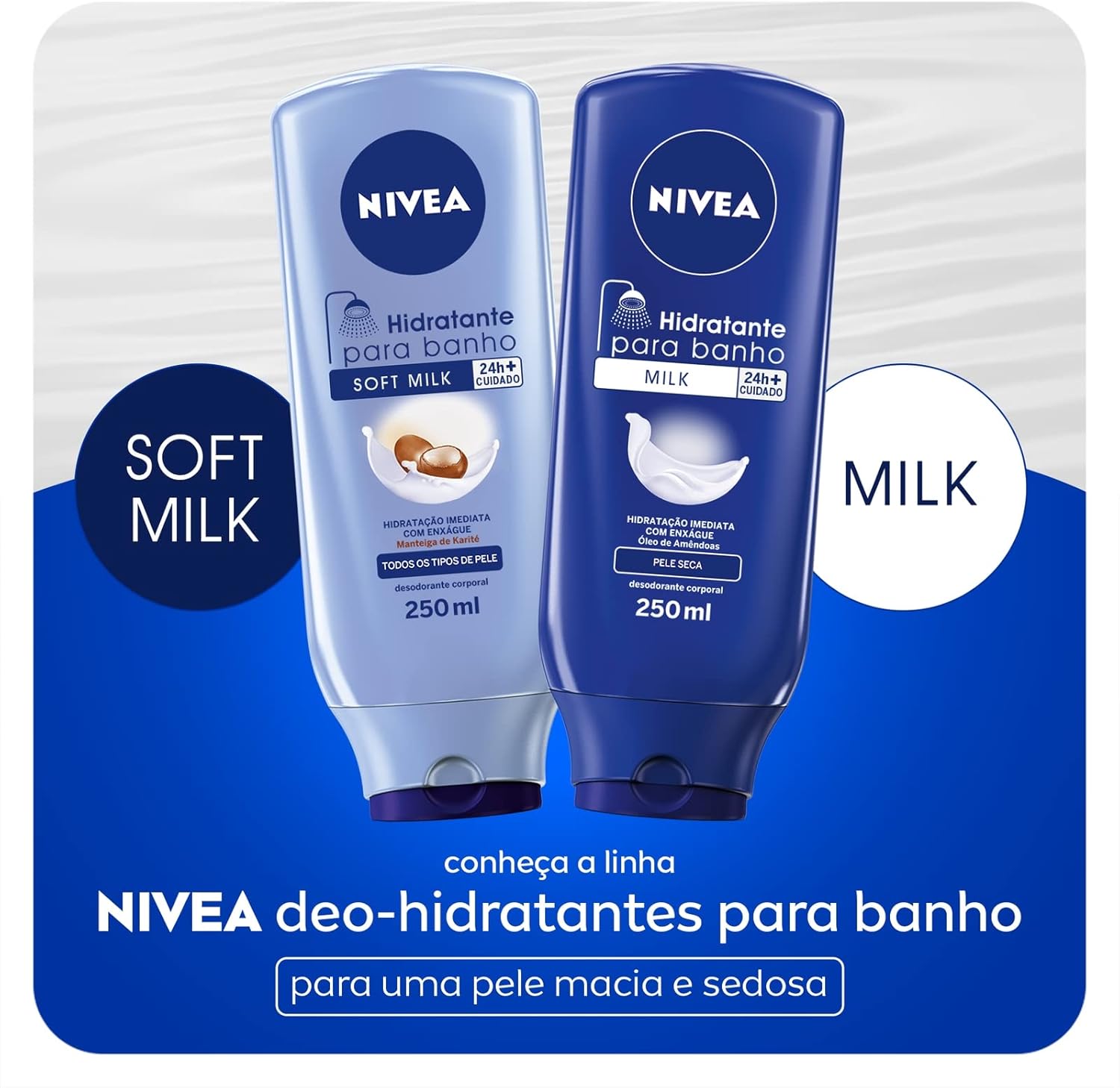 NIVEA Hidratante para Banho Milk 250ml - Image 8