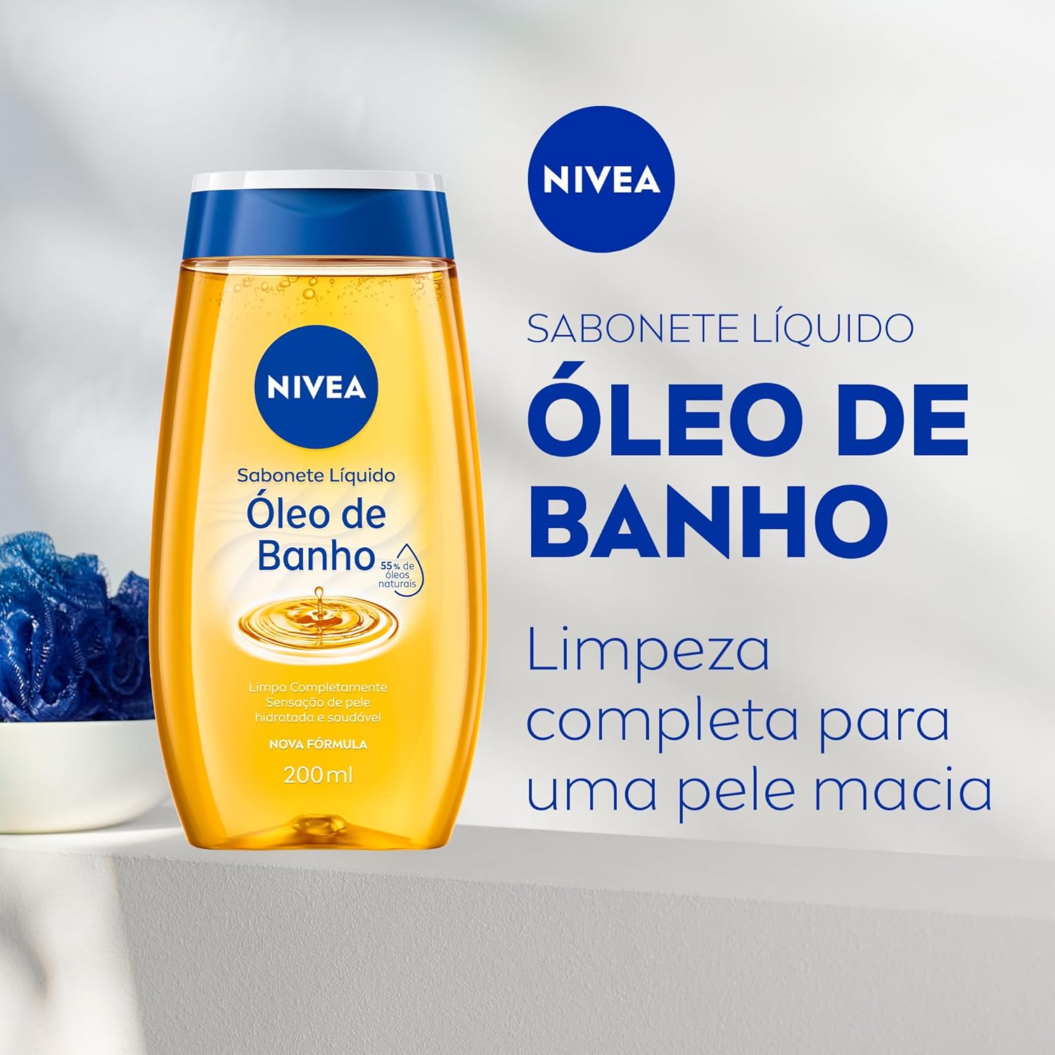 NIVEA Sabonete Líquido Óleo de Banho 200ml - Image 2