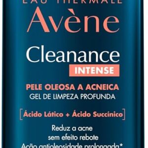 Avène Cleanance Intense Gel de Limpeza Facial Profunda com Ácido Lático e Ácido Succínico, 300g