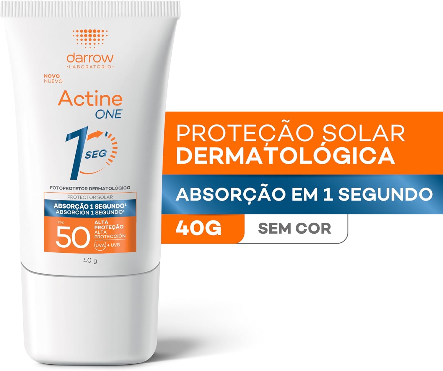 Darrow Actine One Protetor Solar Facial FPS50, 40g - Image 3