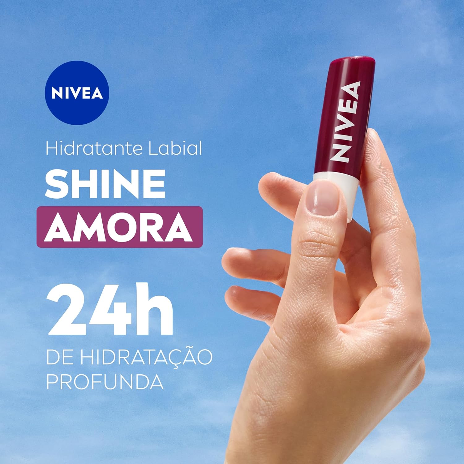 NIVEA Hidratante Labial Amora Shine 4,8 g - Image 2