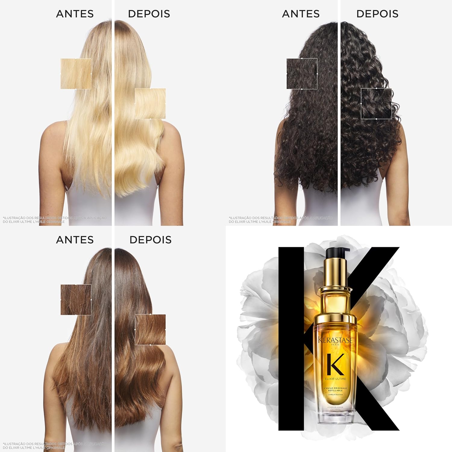 Kérastase Elixir Ultime L'Huile Originale, Óleo Capilar Nutrição Profunda, 75ml - Image 3