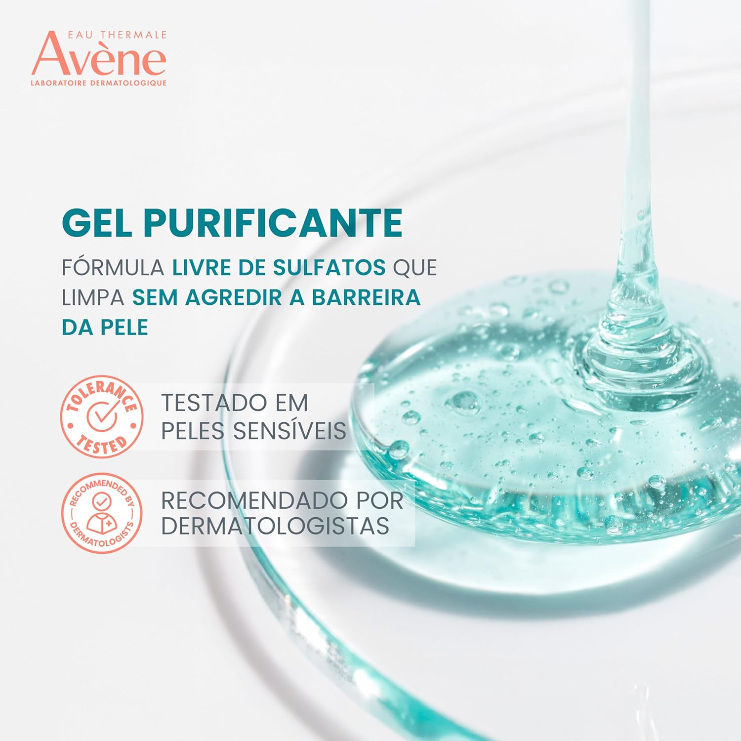 Avène Cleanance Gel de Limpeza Facial, Purificante com Monolaurina™, Zinco e Água Termal Avène, 300g - Image 6