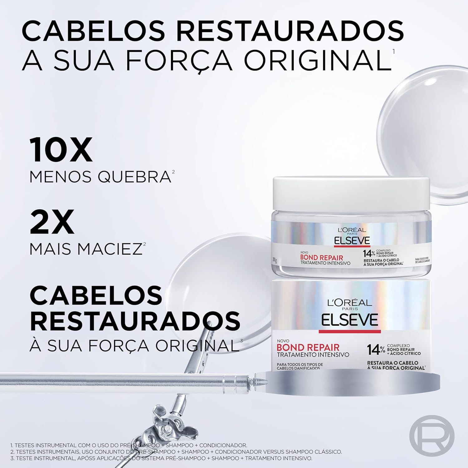 L'Oréal Paris Elseve Bond Repair Máscara de Tratamento Intensivo, 200g - Image 3