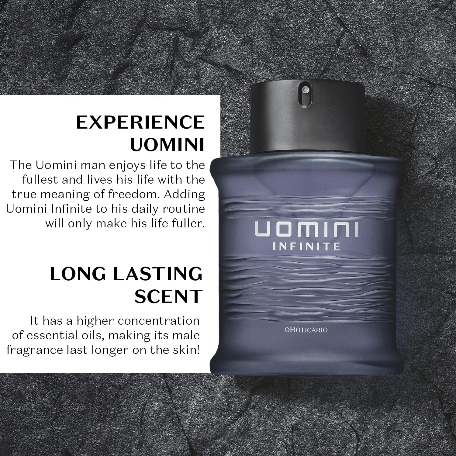 O BOTICARIO UOMINI INFINITE DESODORANTE COLONIA 100ml - Image 3