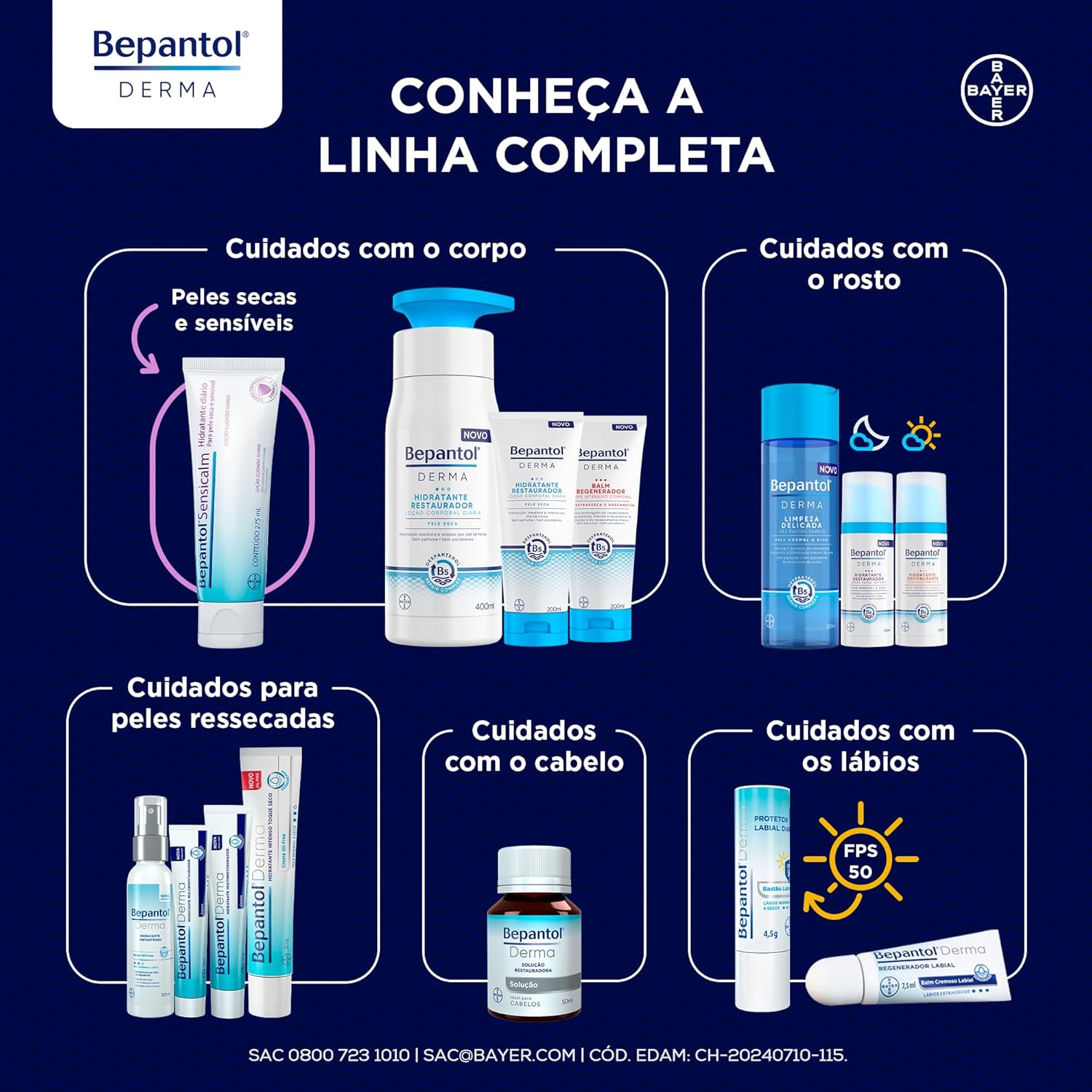 Bepantol Derma, Balm Regenerador, 200ml, Creme Hidratante, Diário - Image 5