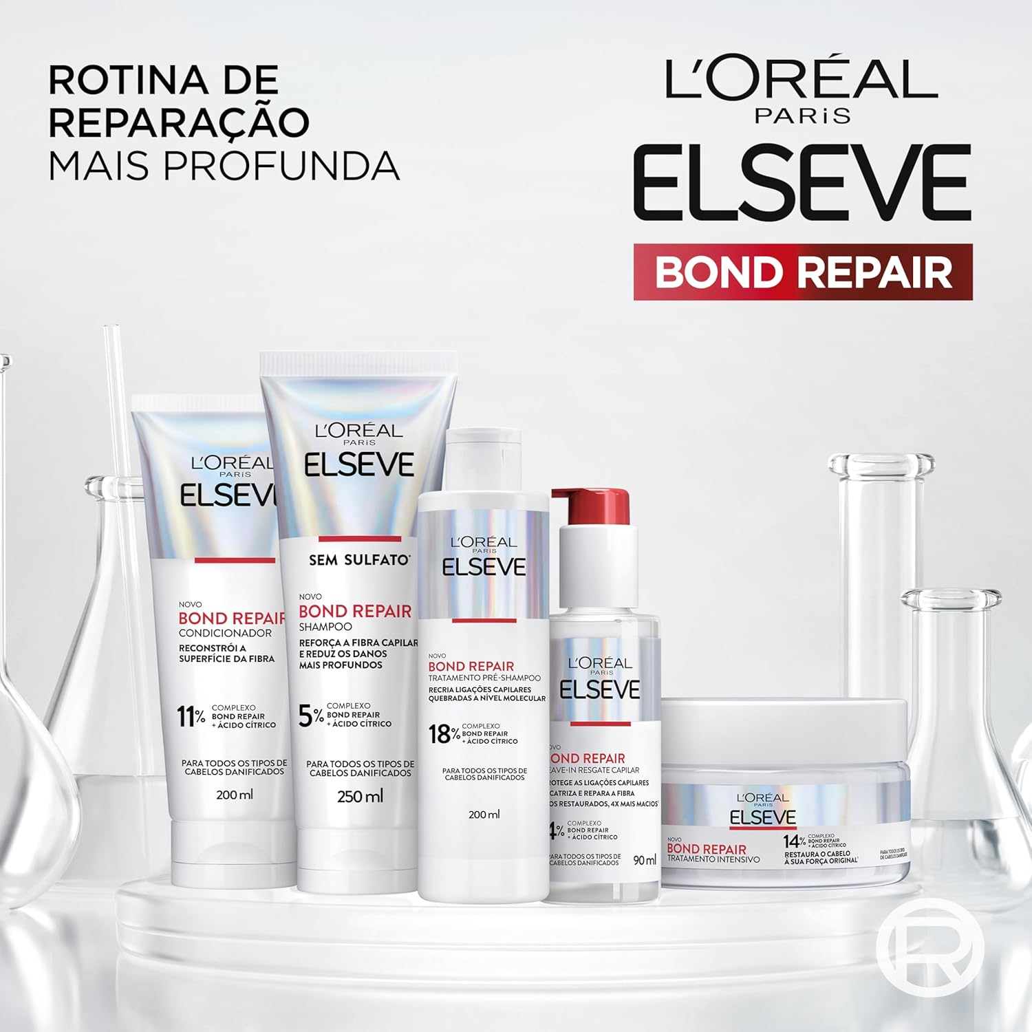 L'Oréal Paris Elseve Bond Repair Máscara de Tratamento Intensivo, 200g - Image 7